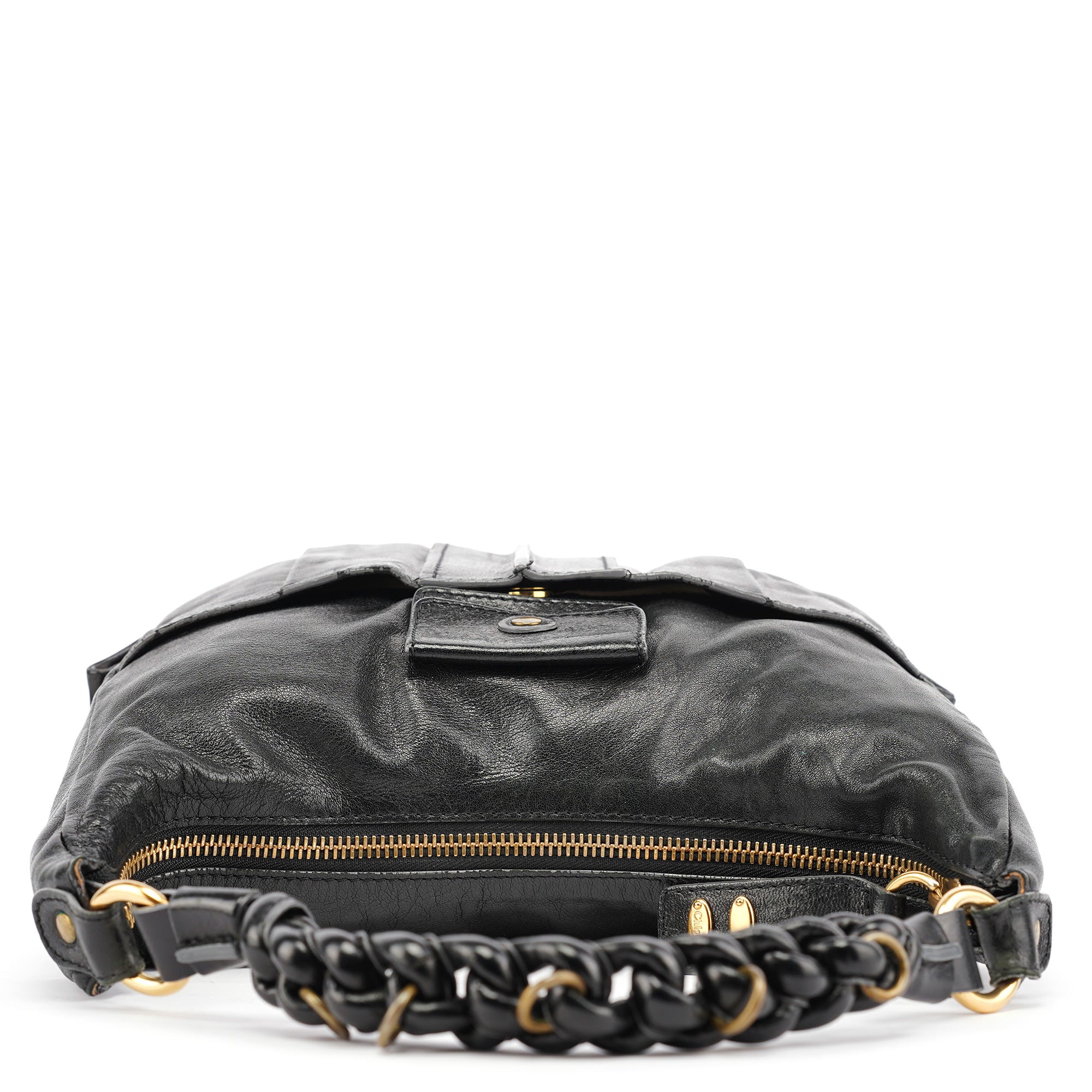 Black Leather Heloise 2-Way Bag