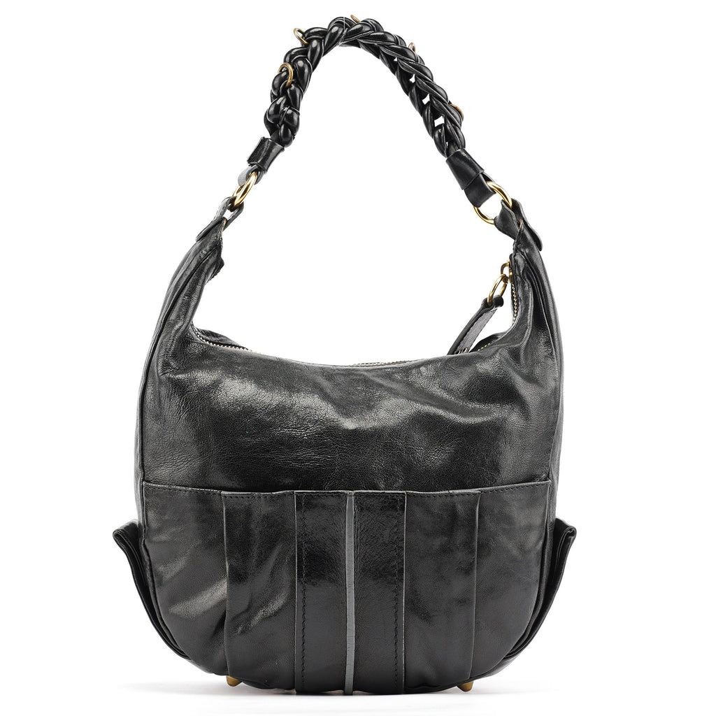 Black Leather Heloise 2-Way Bag