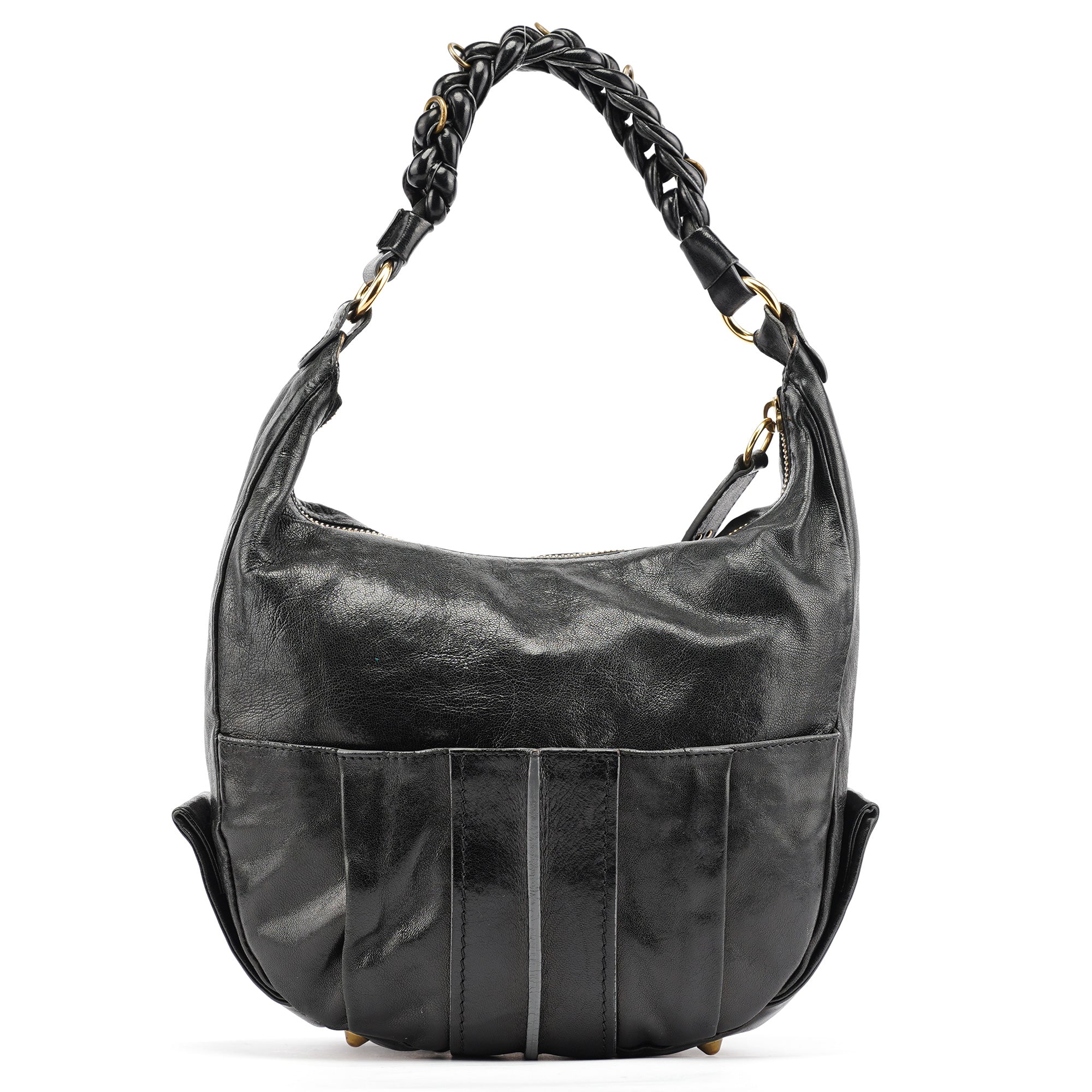 Black Leather Heloise 2-Way Bag