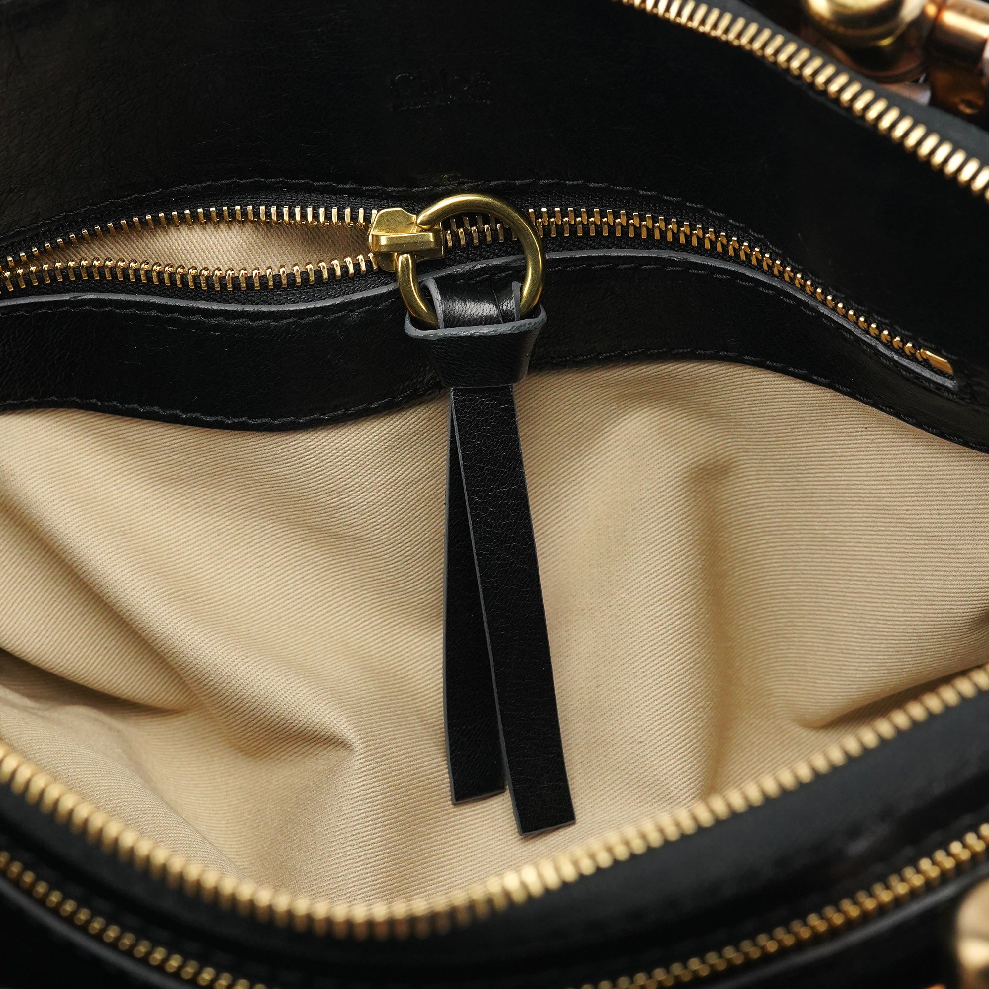 Black Leather Héloise Tote Bag