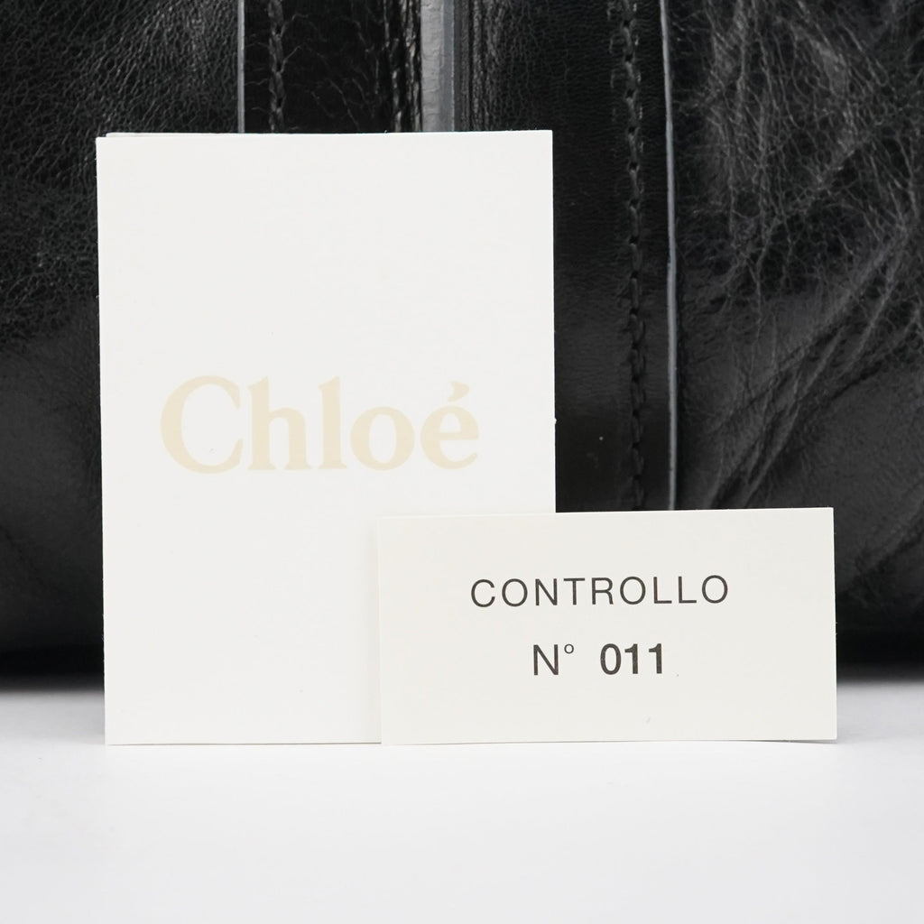 Black Leather Héloise Tote Bag