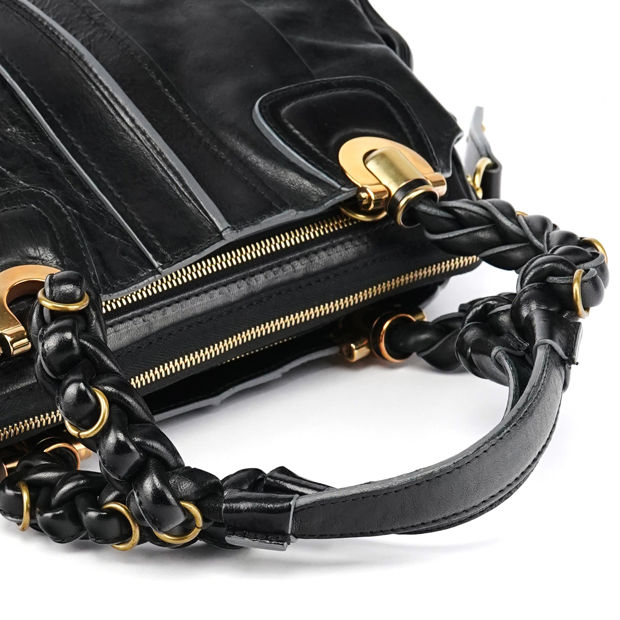Black Leather Héloise Tote Bag