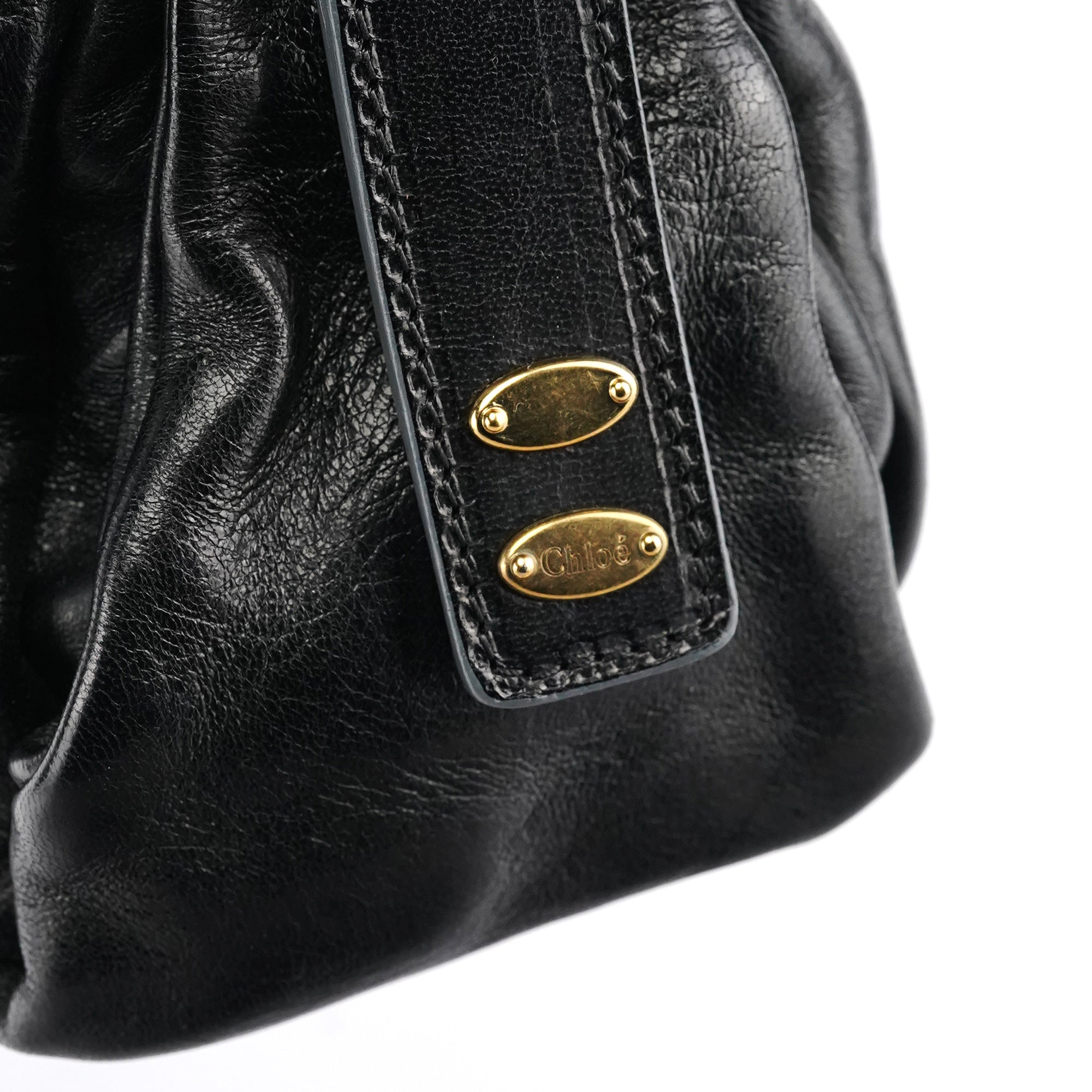 Black Leather Héloise Tote Bag
