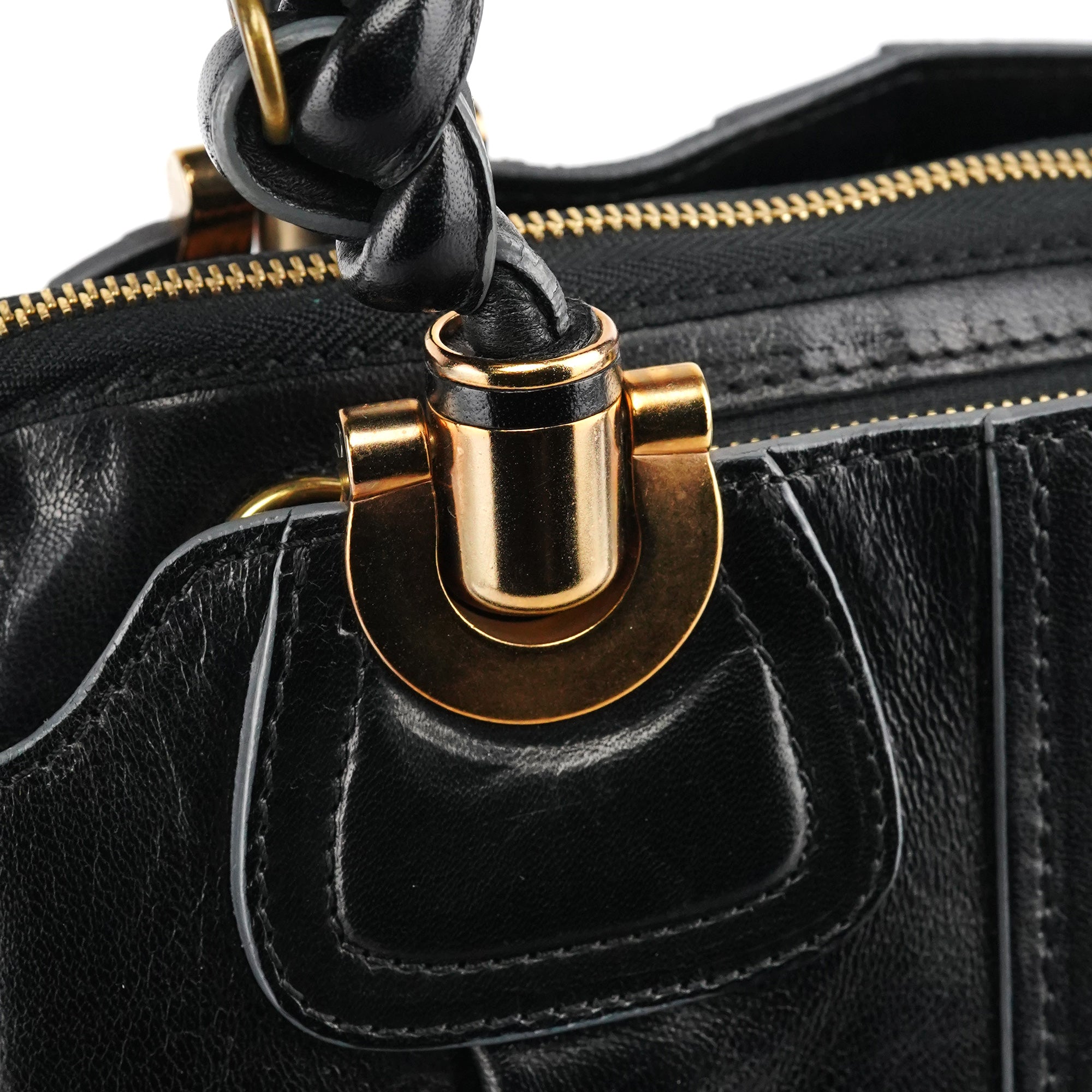 Black Leather Héloise Tote Bag
