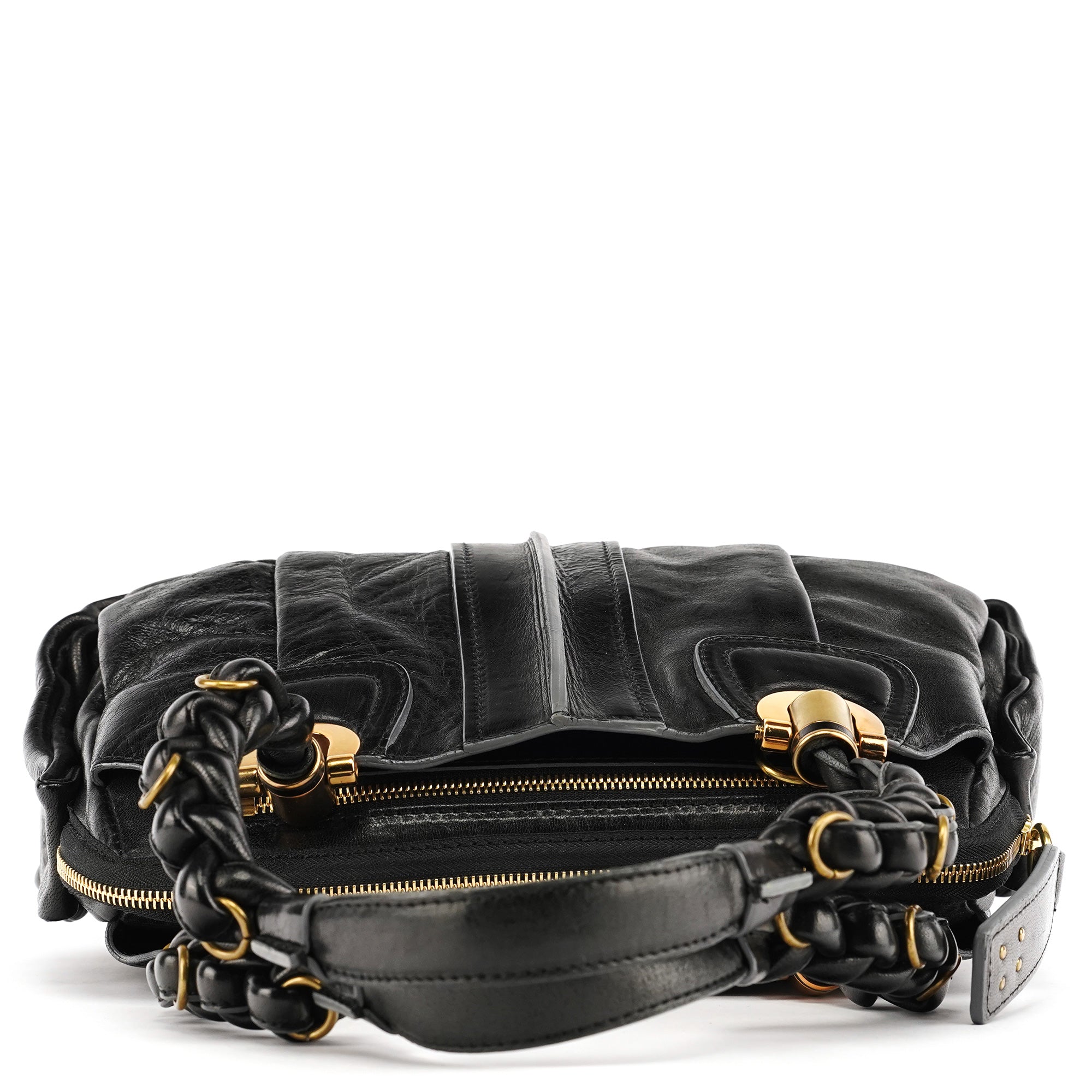 Black Leather Héloise Tote Bag