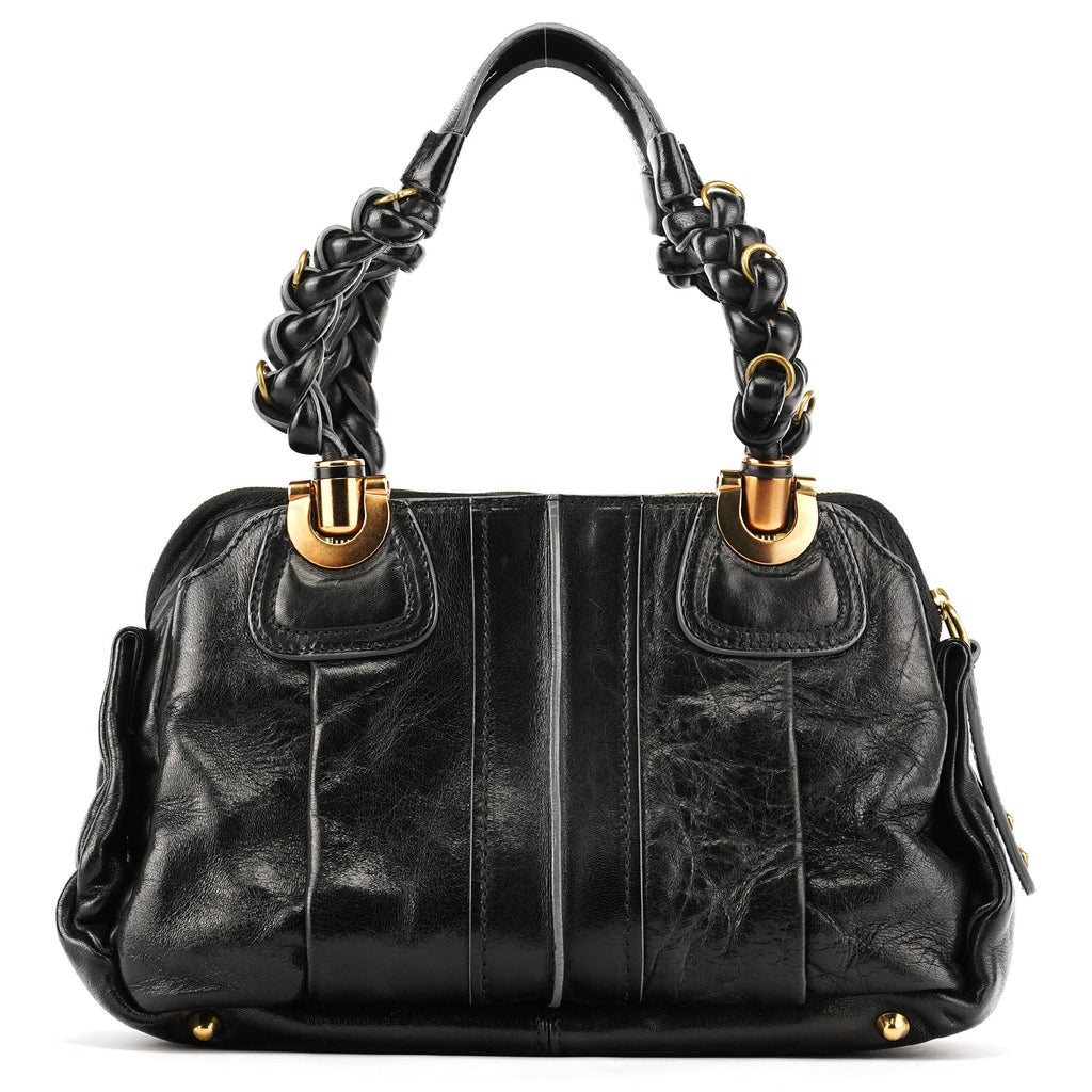 Black Leather Héloise Tote Bag