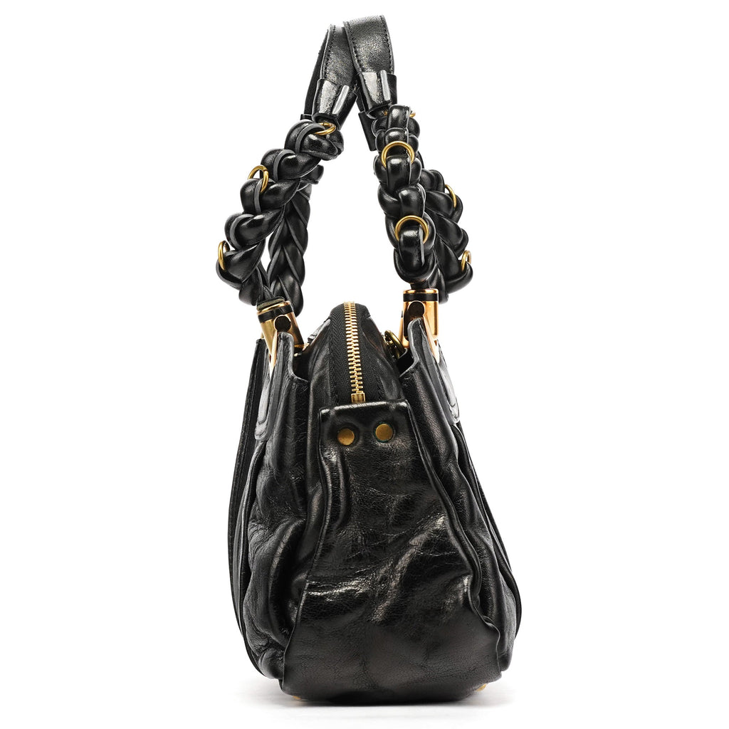 Black Leather Héloise Tote Bag