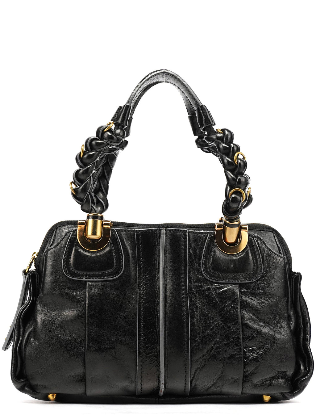 Black Leather Héloise Tote Bag