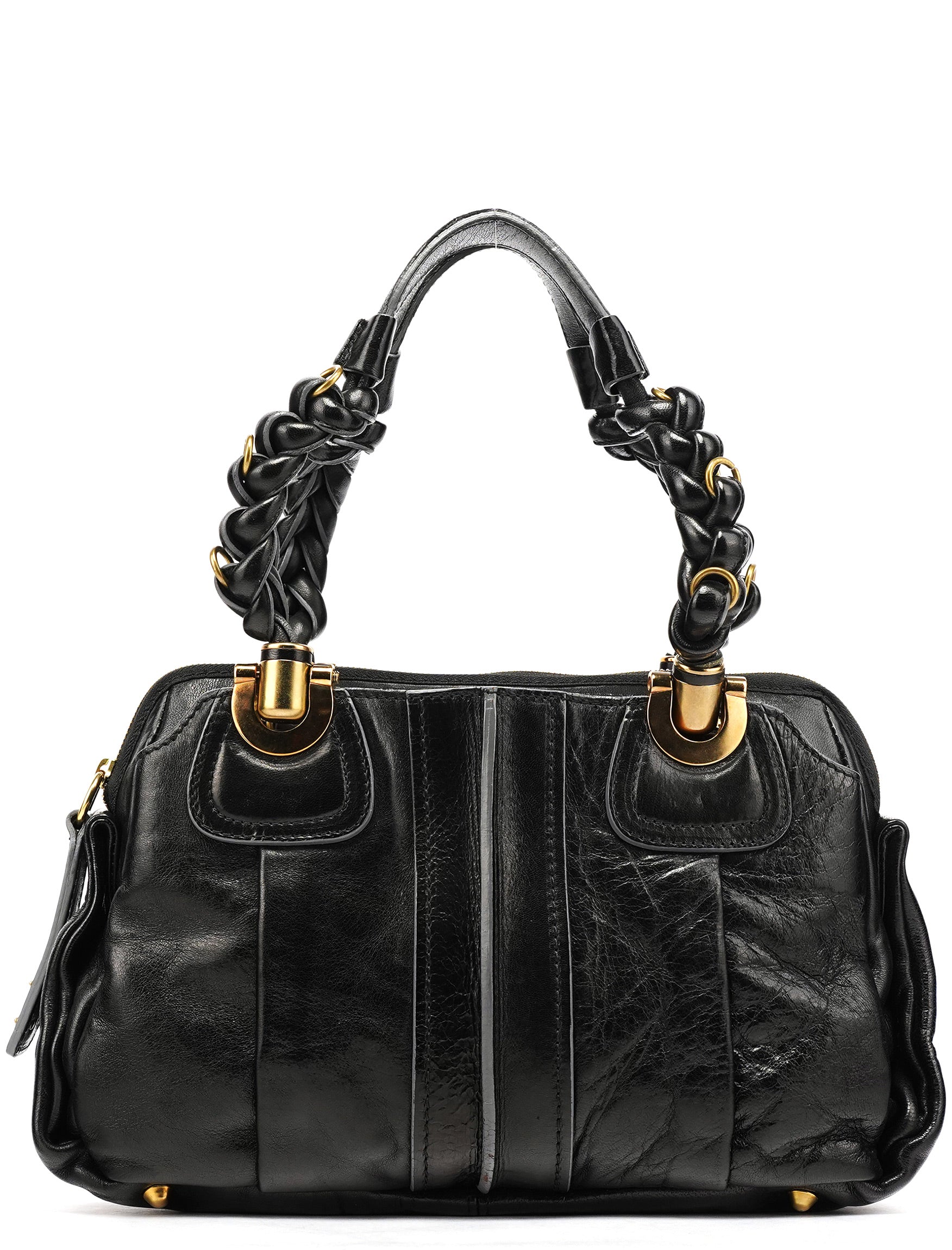 Black Leather Héloise Tote Bag