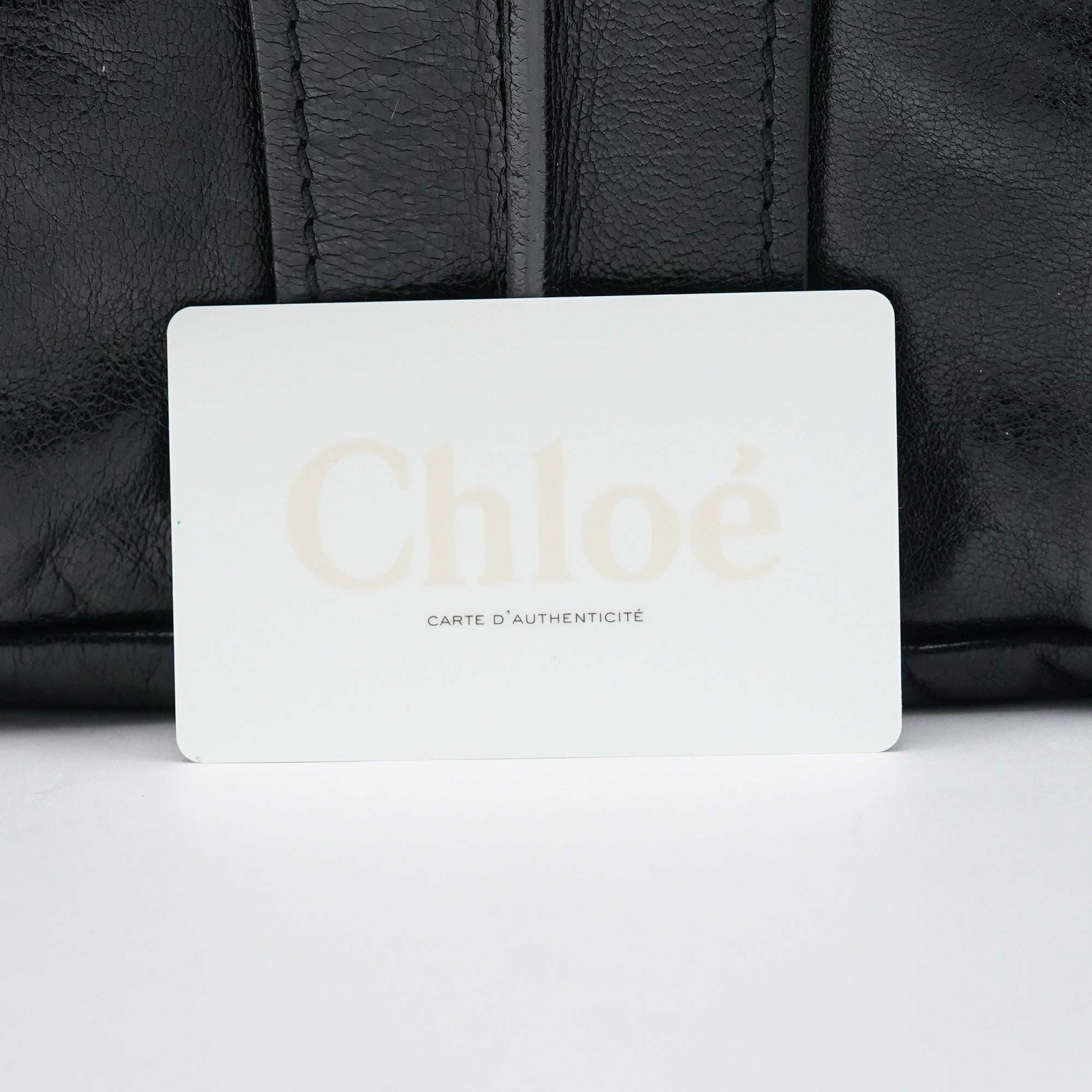 Black Leather Heloise Tote Bag