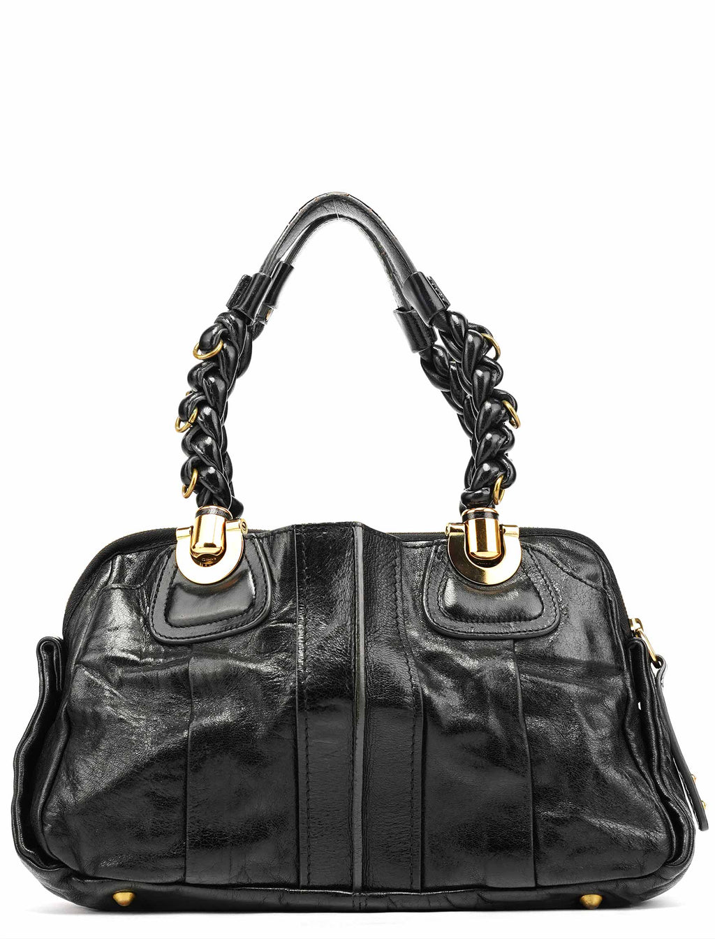 Black Leather Heloise Tote Bag