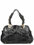 Black Leather Heloise Tote Bag