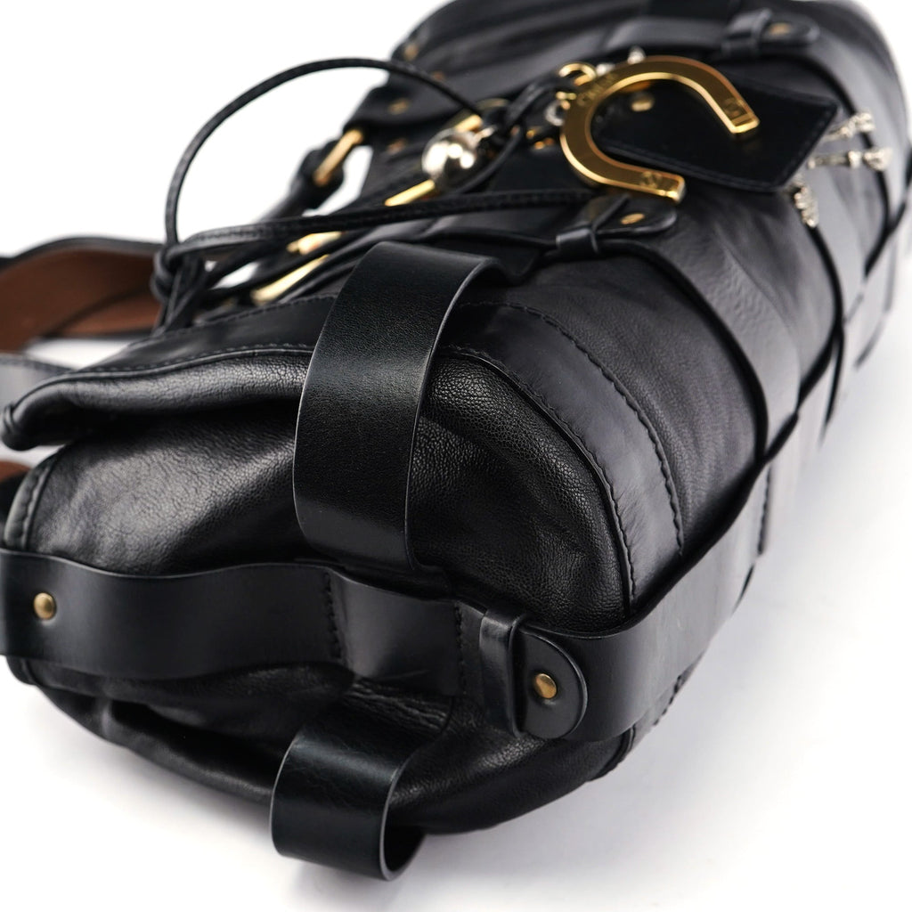 Black Leather Kerala Bag