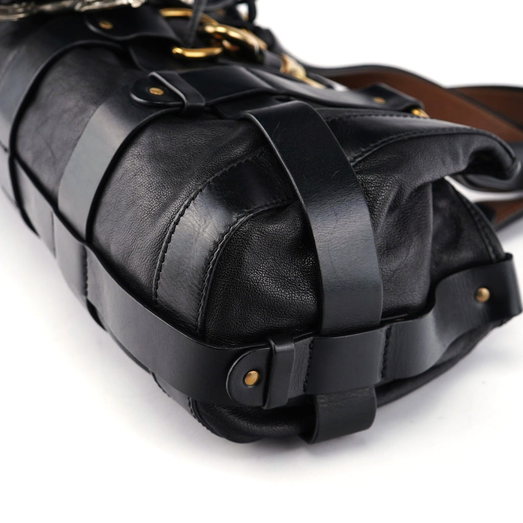 Black Leather Kerala Bag