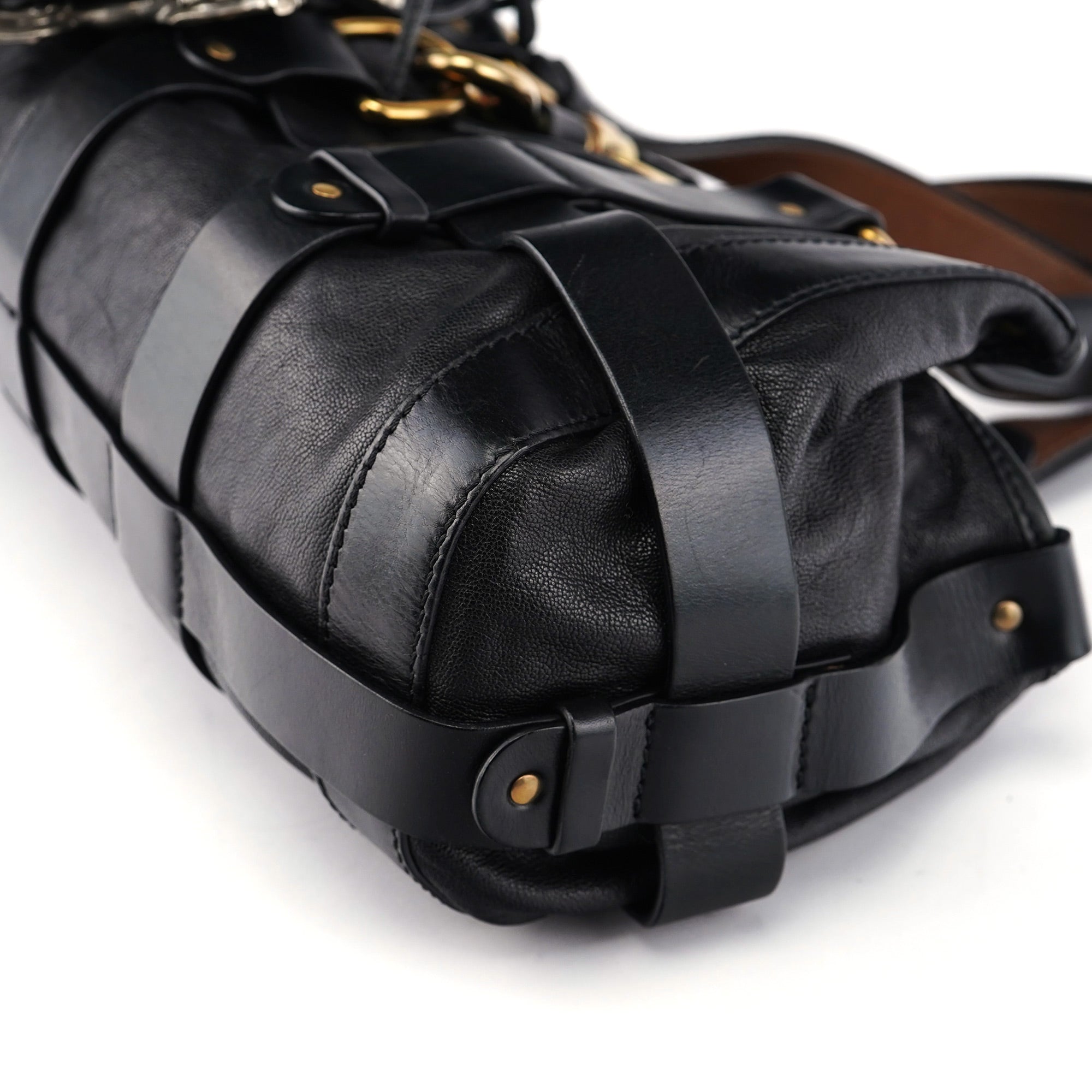 Black Leather Kerala Bag