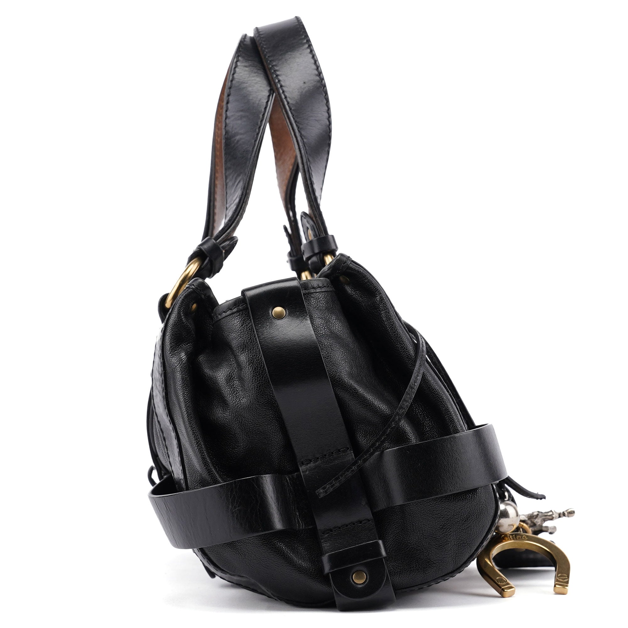 Black Leather Kerala Bag