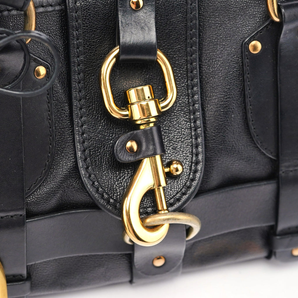 Black Leather Kerala Bag