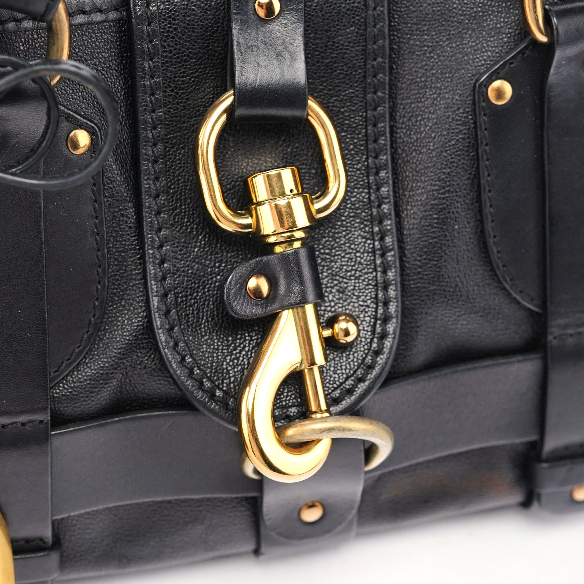 Black Leather Kerala Bag