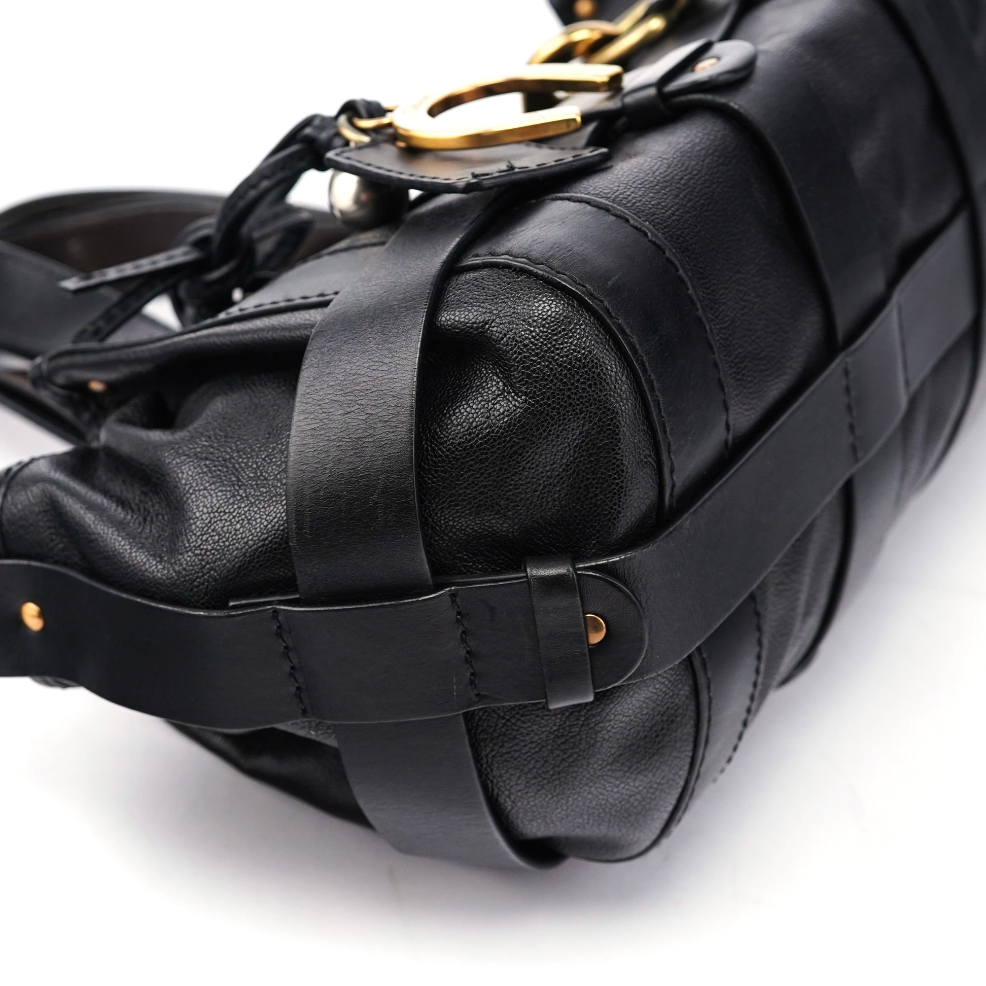 Black Leather Kerala Bag