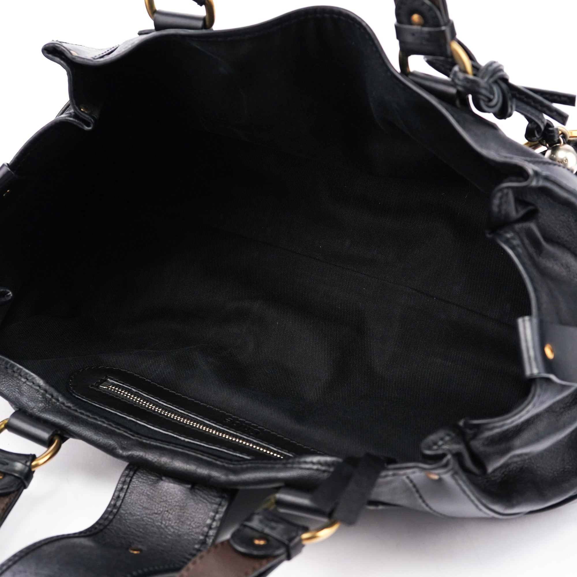Black Leather Kerala Bag