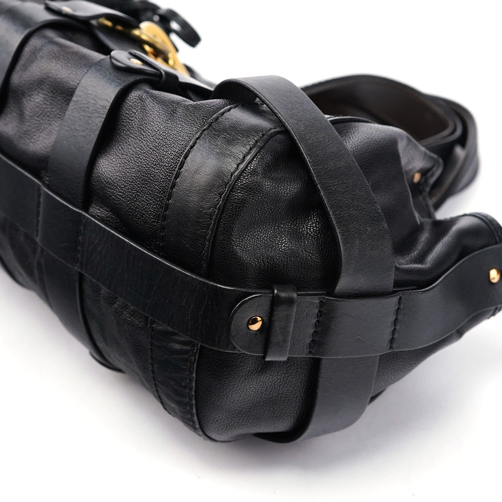 Black Leather Kerala Bag