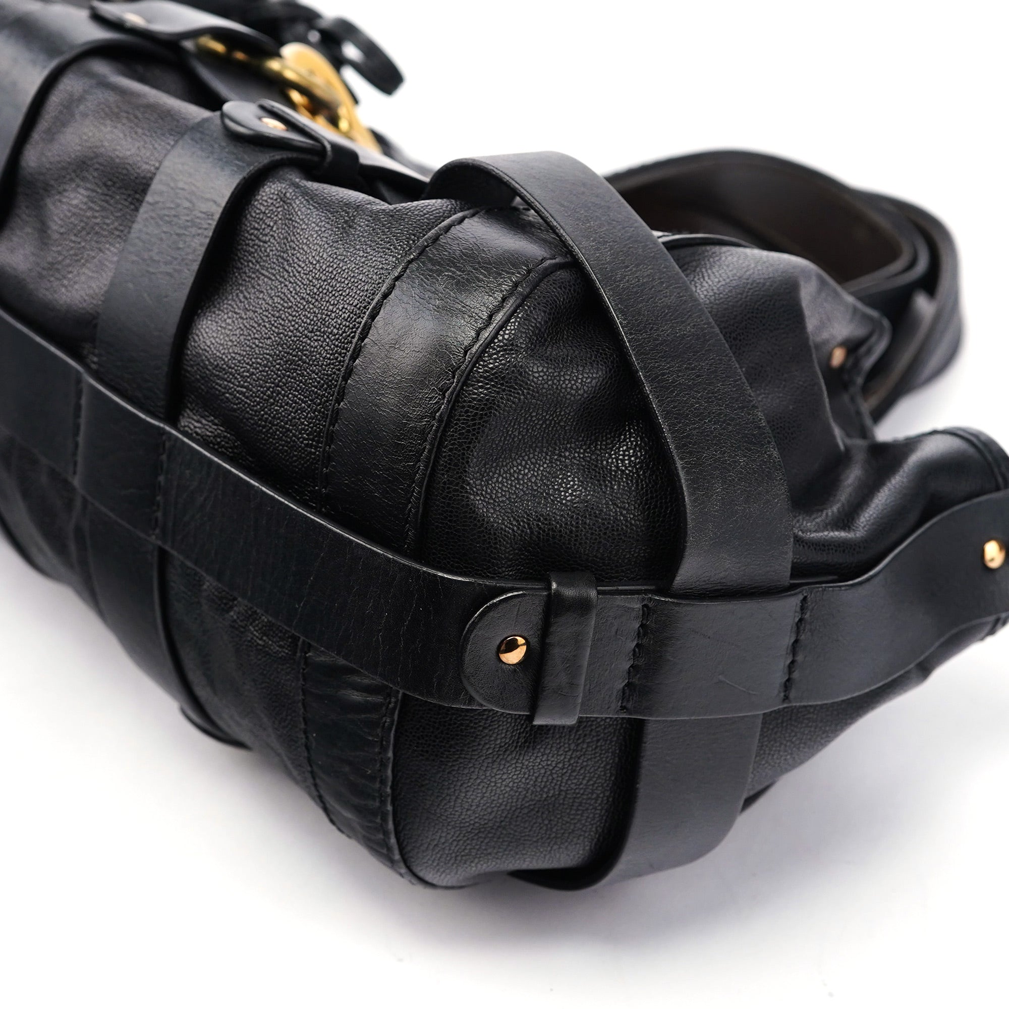 Black Leather Kerala Bag