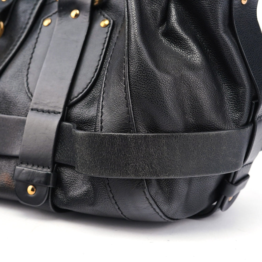 Black Leather Kerala Bag