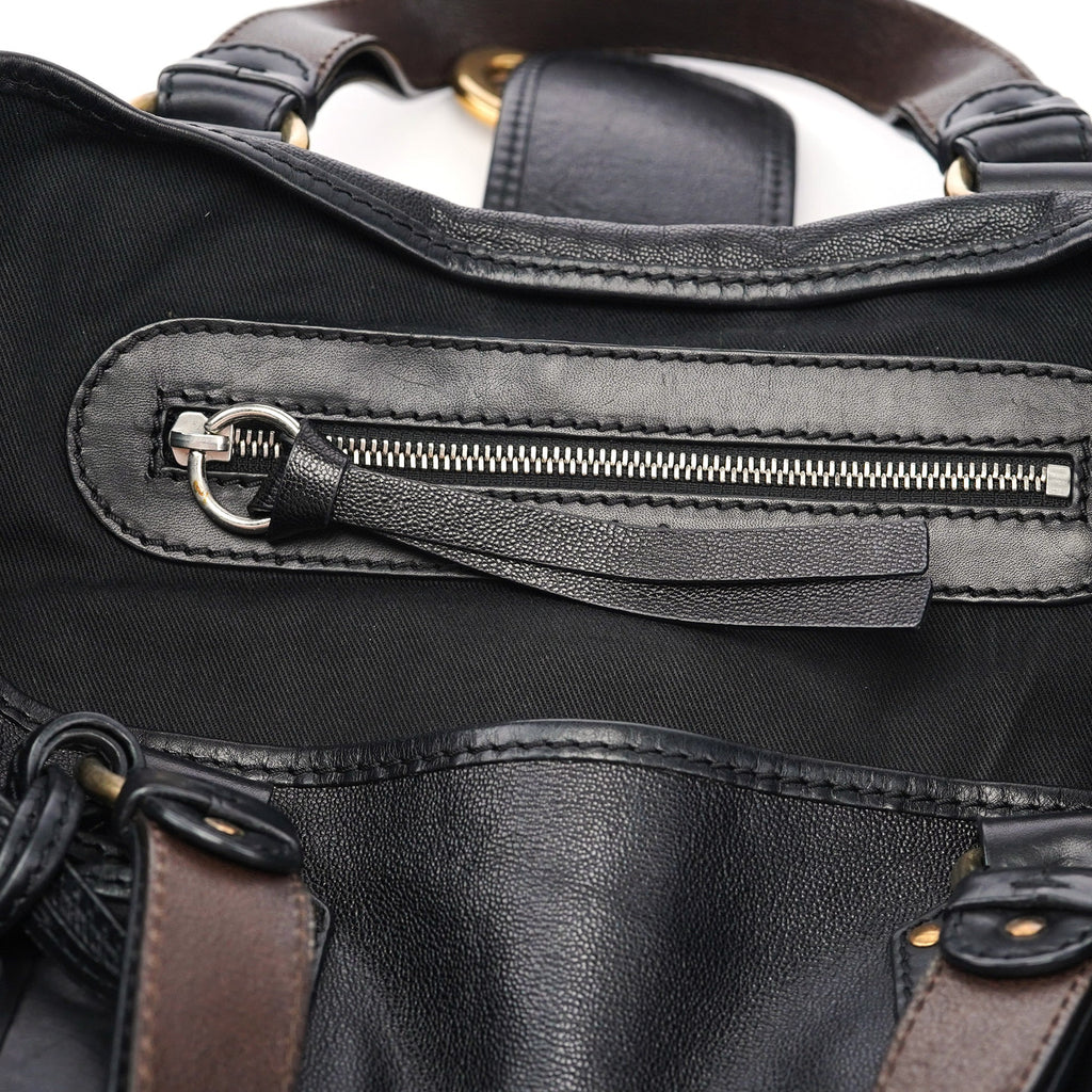 Black Leather Kerala Bag