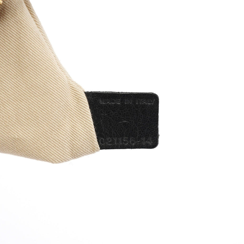 Black Leather Knotted Tote Bag