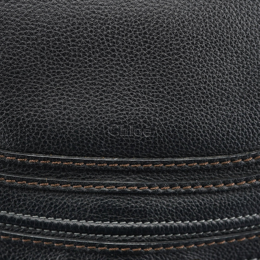 Black Leather Marcie 2-Way Bag