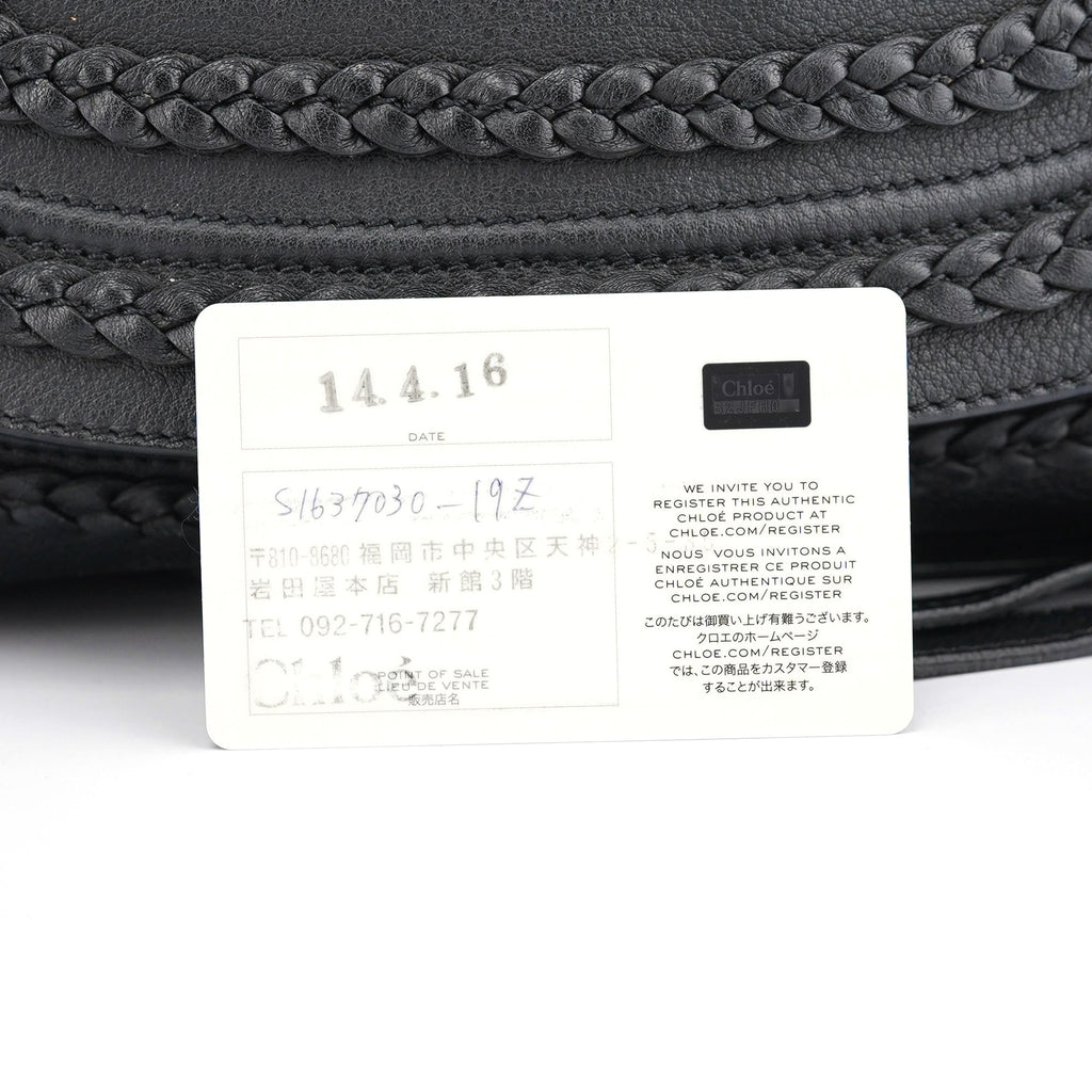 Black Leather Marcie 2-Way Bag