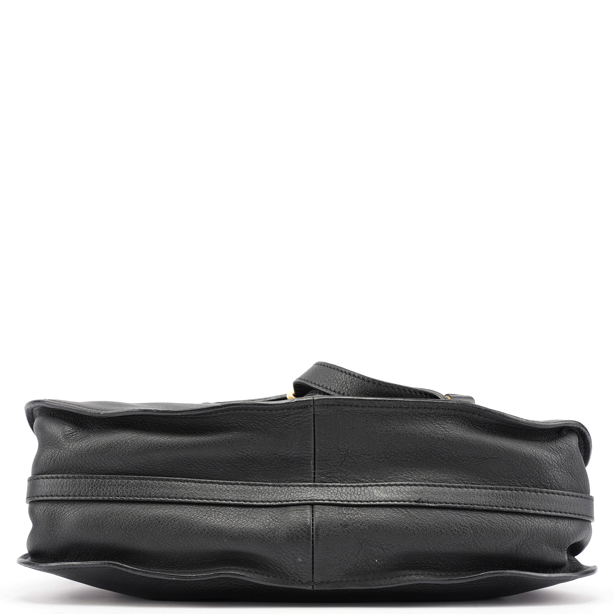 Black Leather Marcie 2-Way Bag