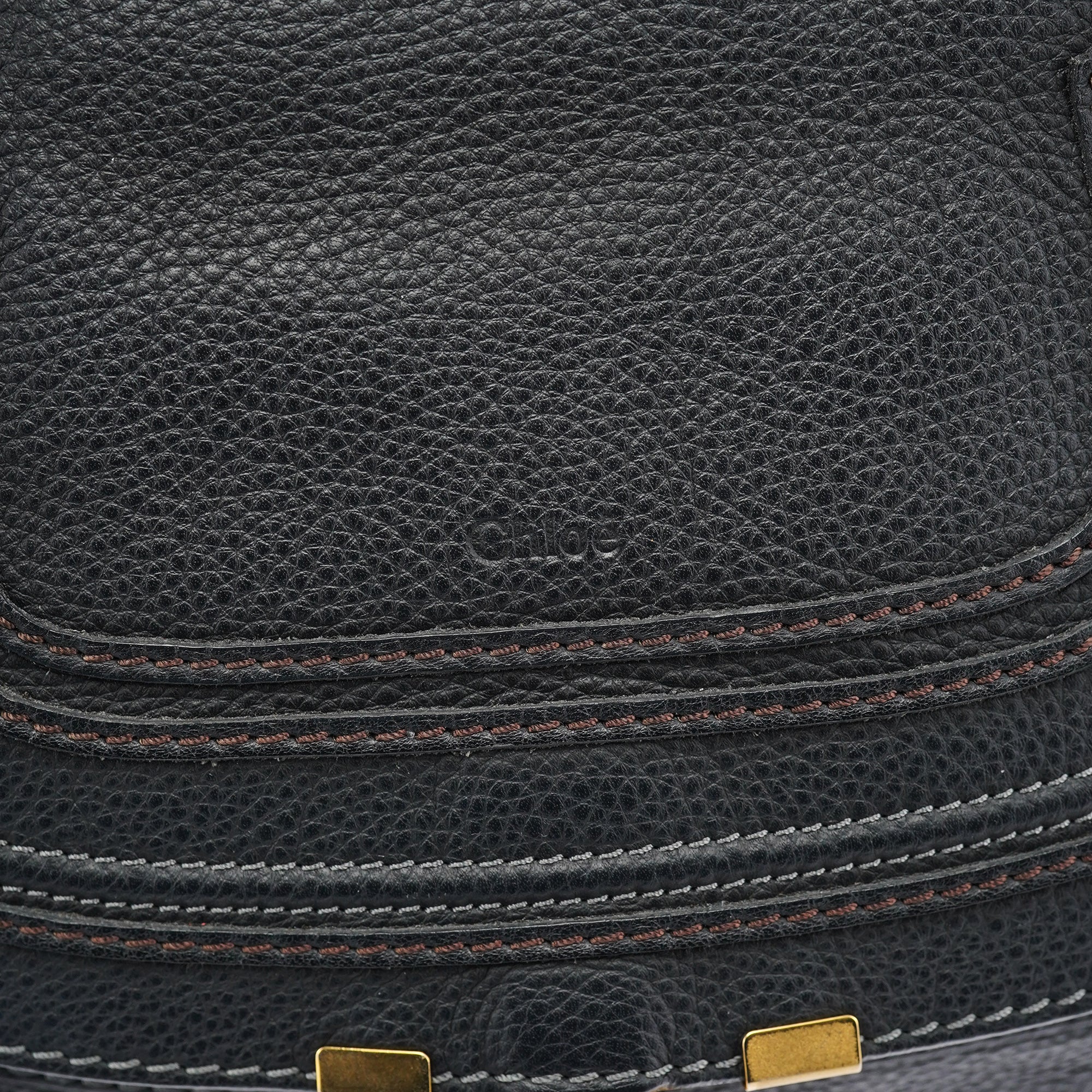 Black Leather Marcie 2-Way Bag