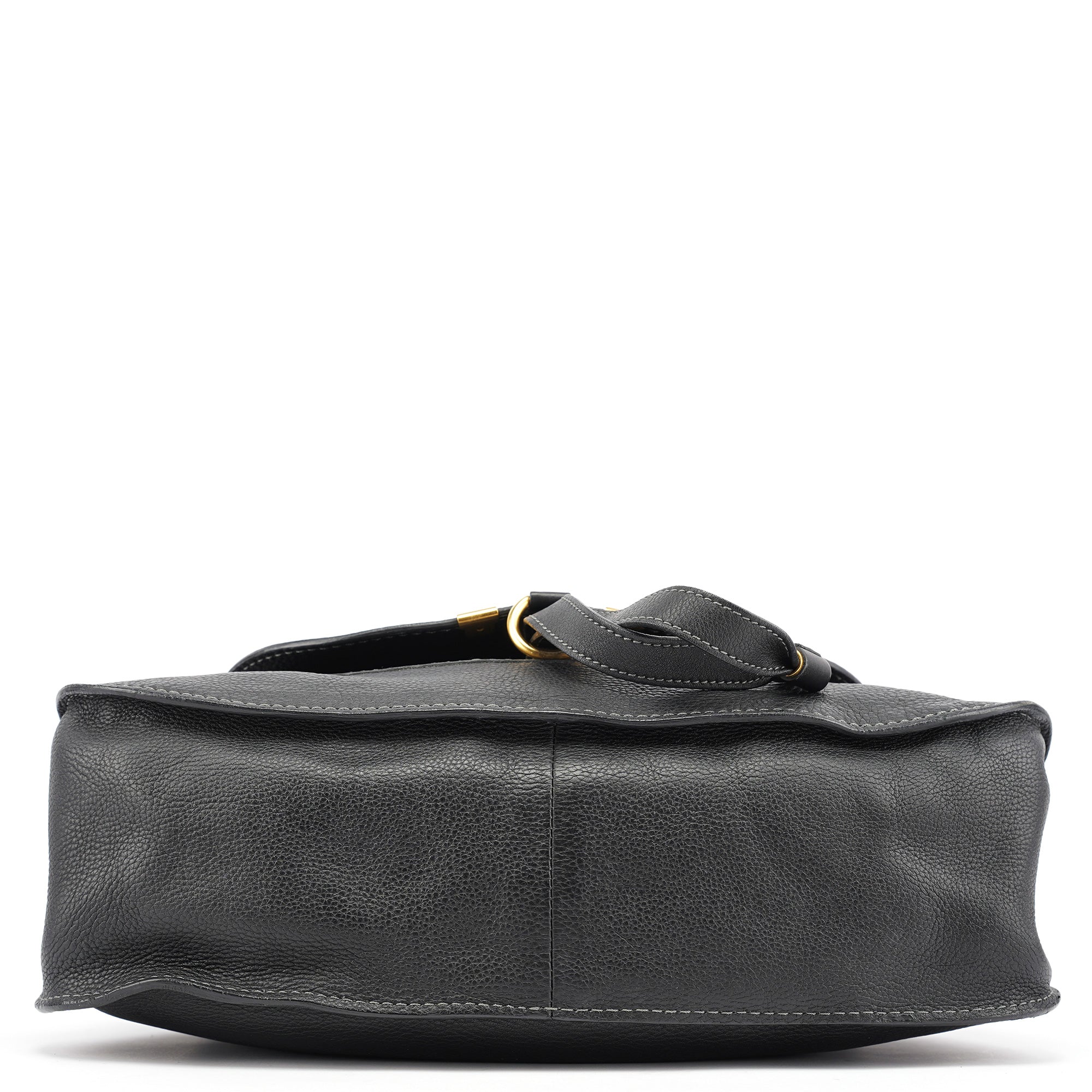 Black Leather Marcie 2-Way Bag