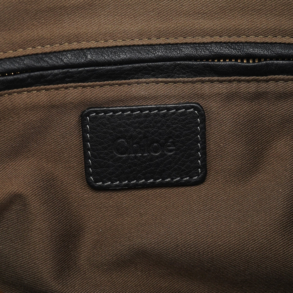 Black Leather Marcie 2-Way Bag