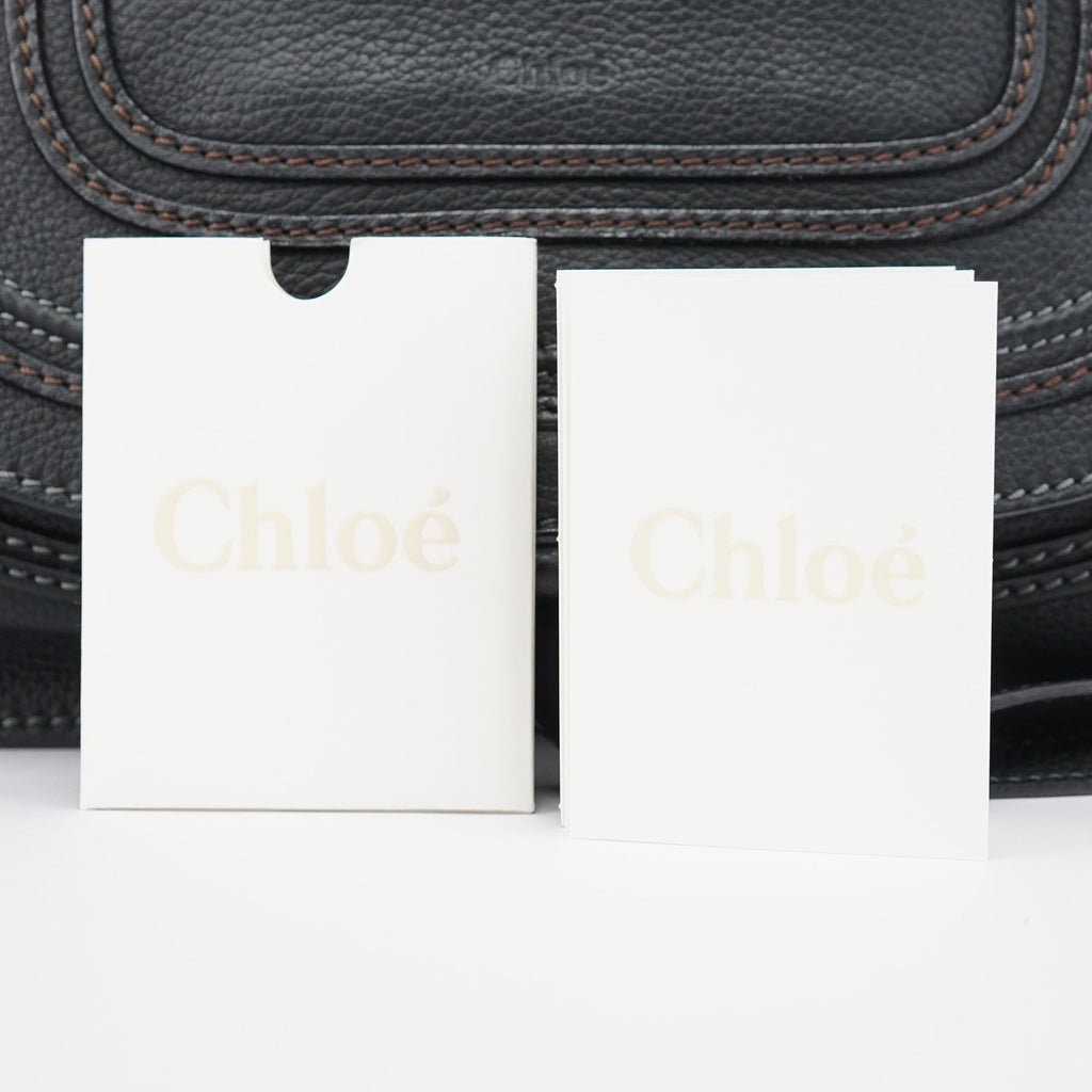Black Leather Marcie 2-Way Bag