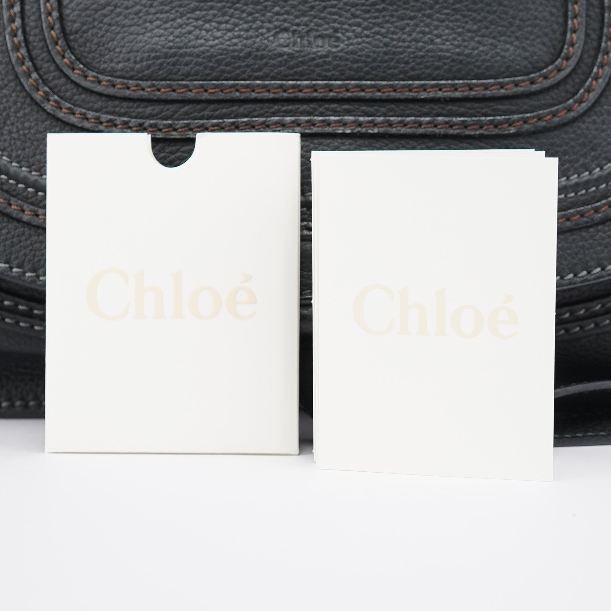 Black Leather Marcie 2-Way Bag