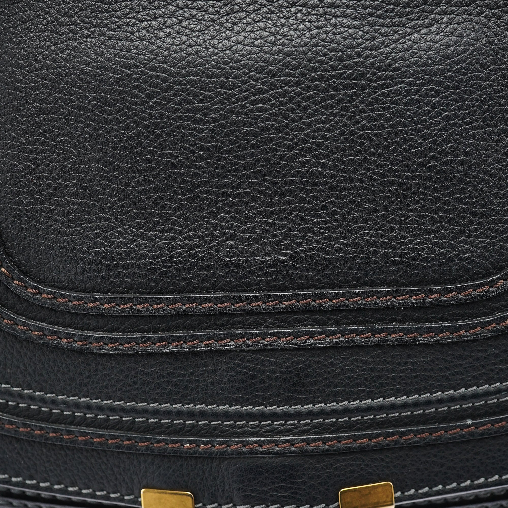 Black Leather Marcie 2-Way Bag