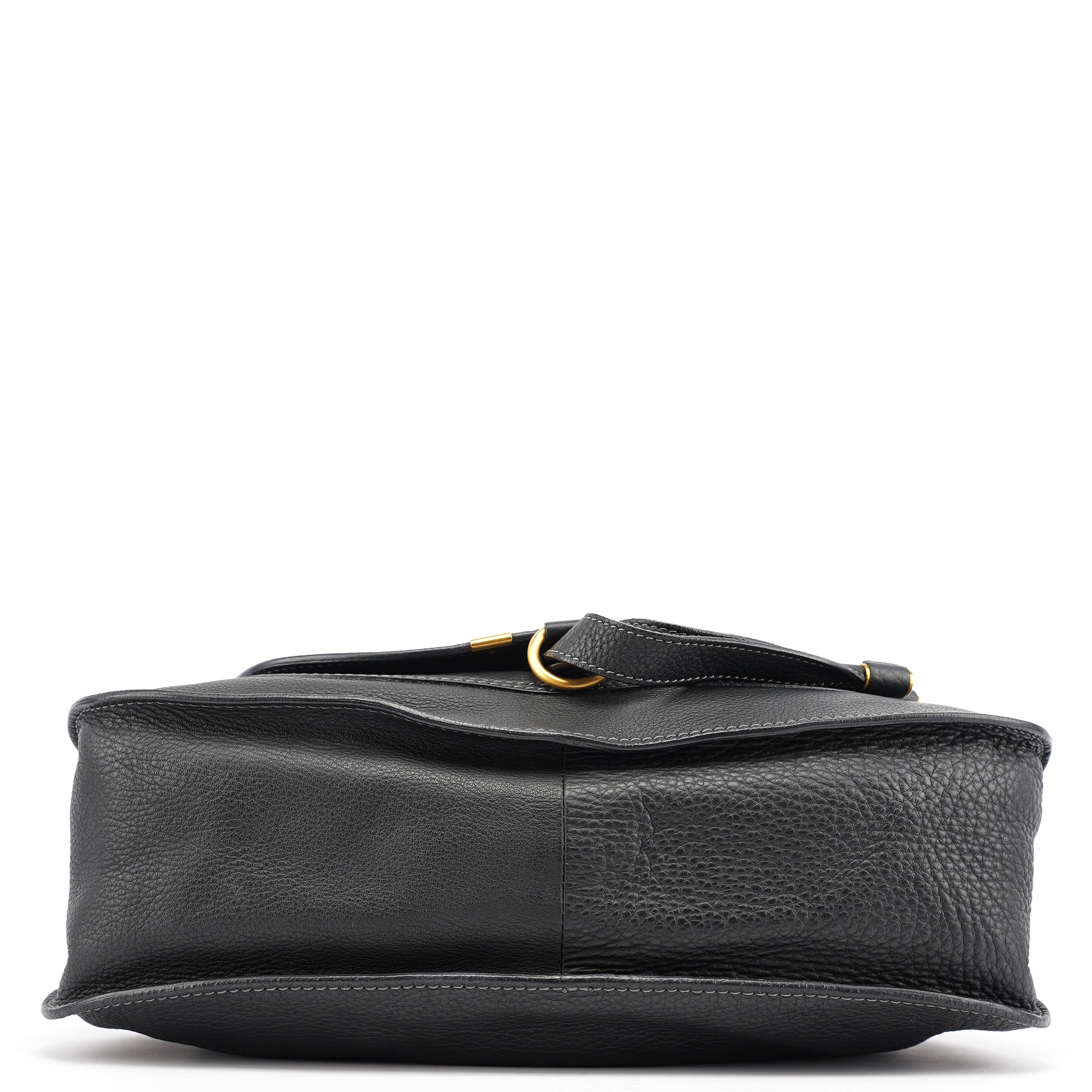 Black Leather Marcie 2-Way Bag