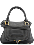 Black Leather Marcie 2-Way Bag