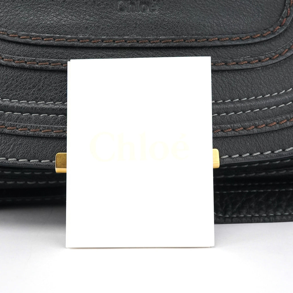 Black Leather Marcie 2-Way Bag