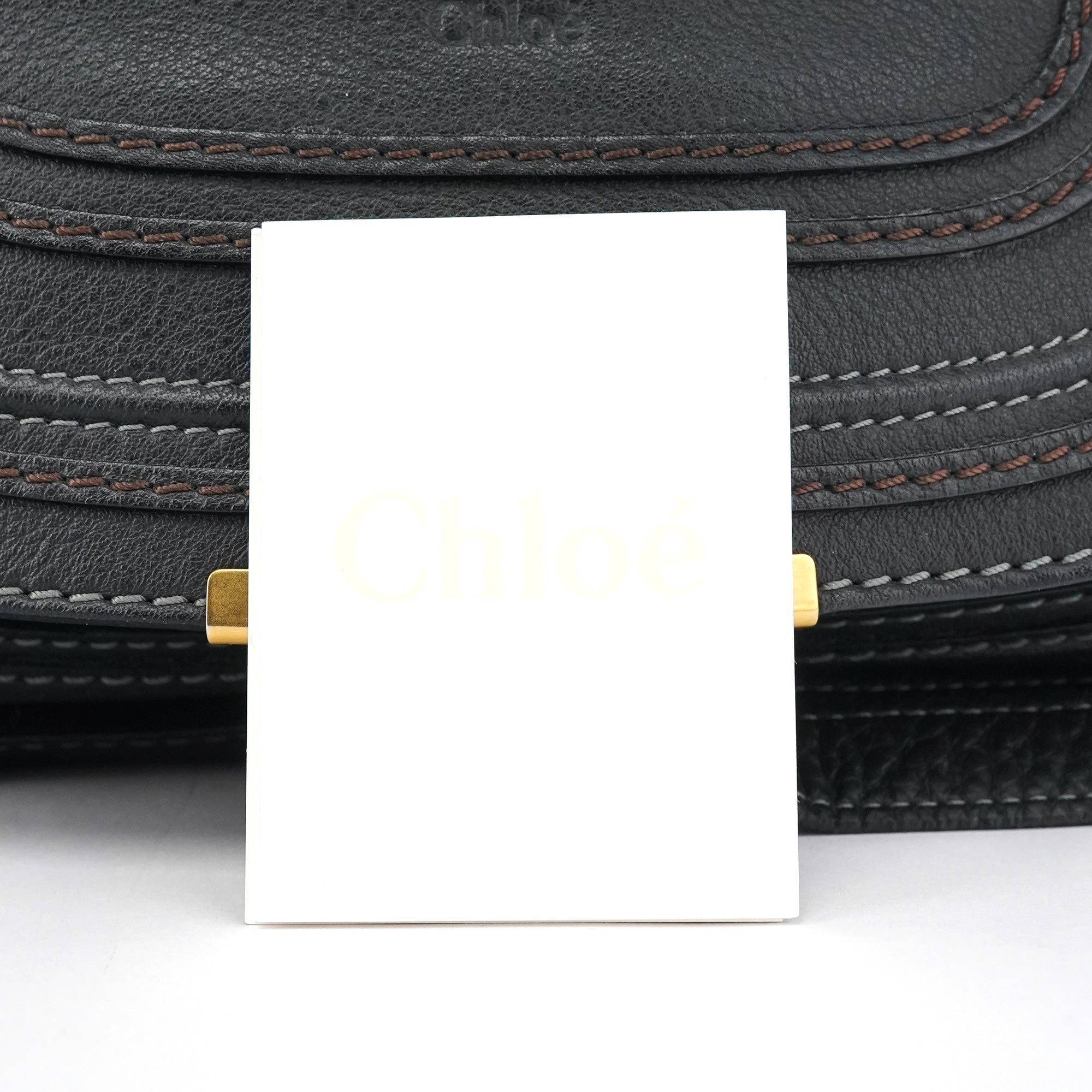 Black Leather Marcie 2-Way Bag
