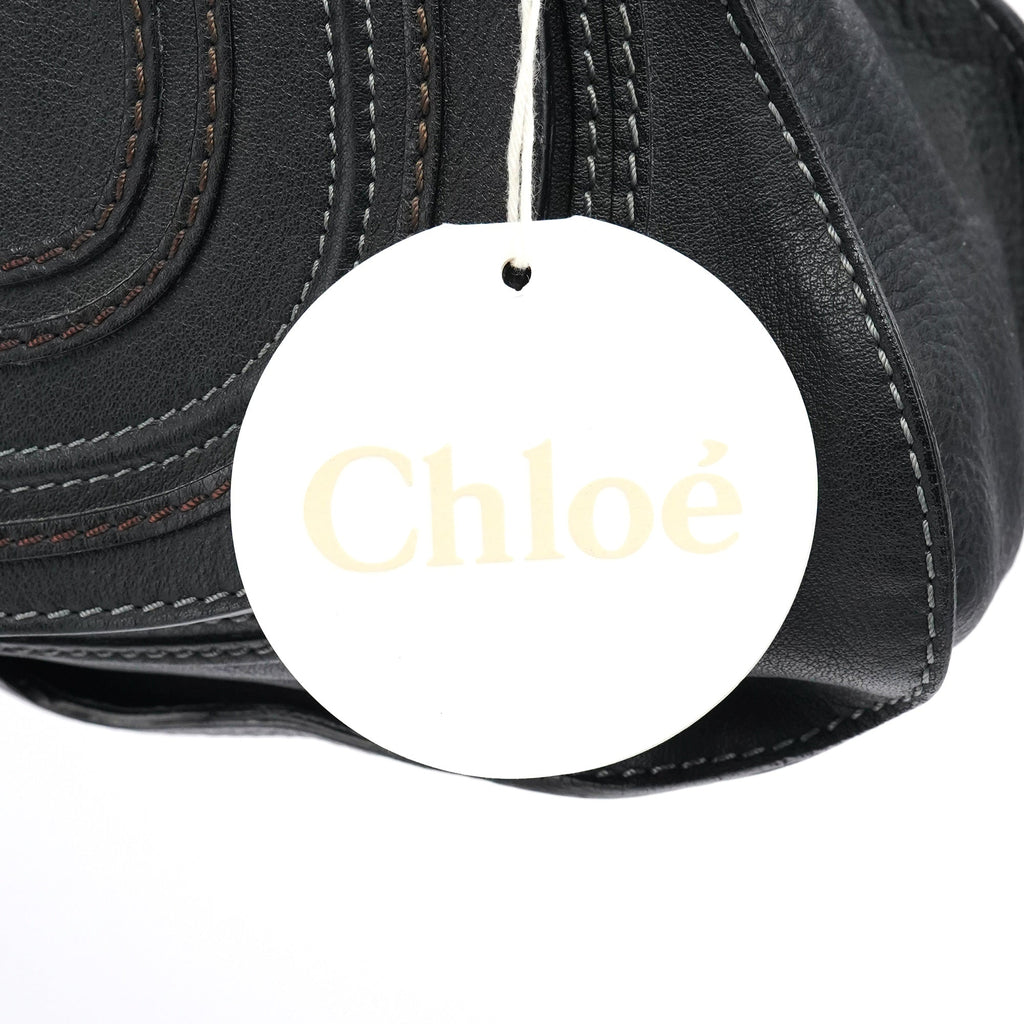 Black Leather Marcie 2-Way Bag