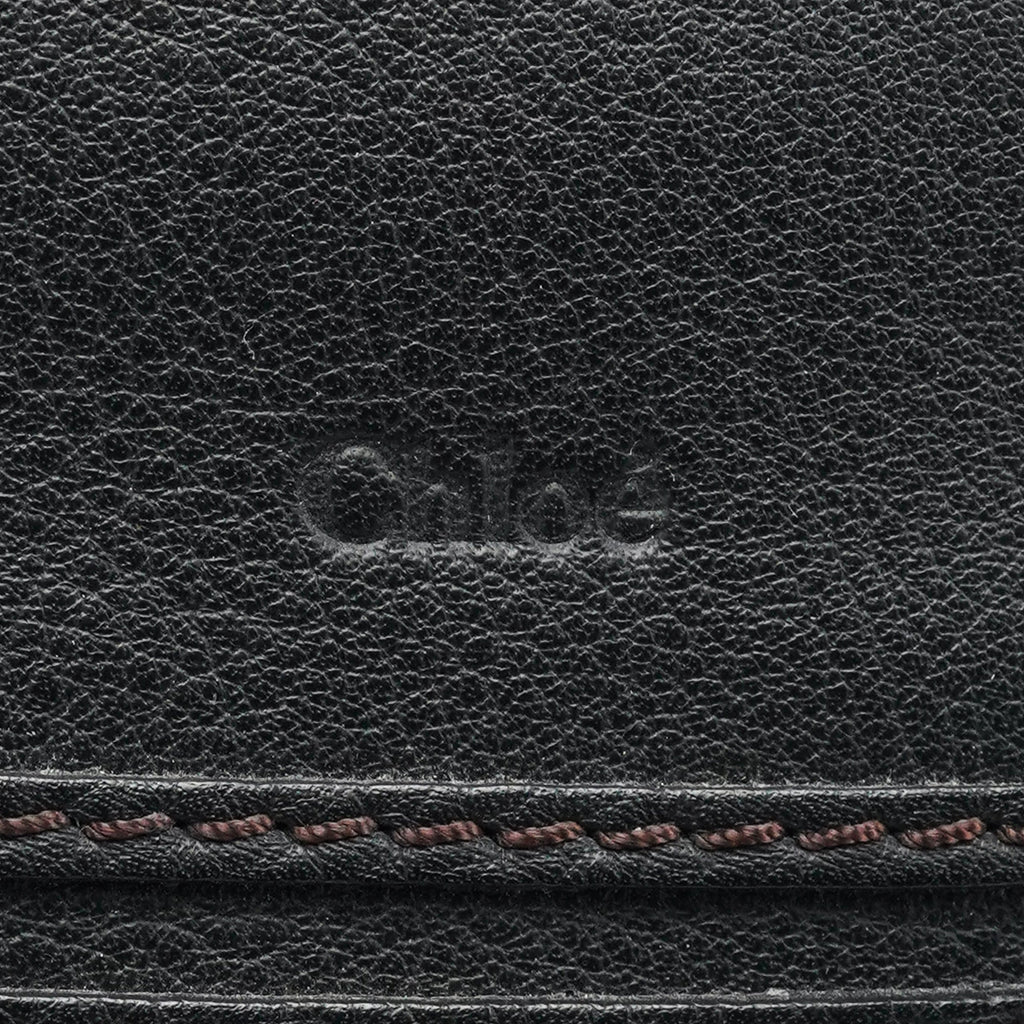 Black Leather Marcie 2-Way Bag