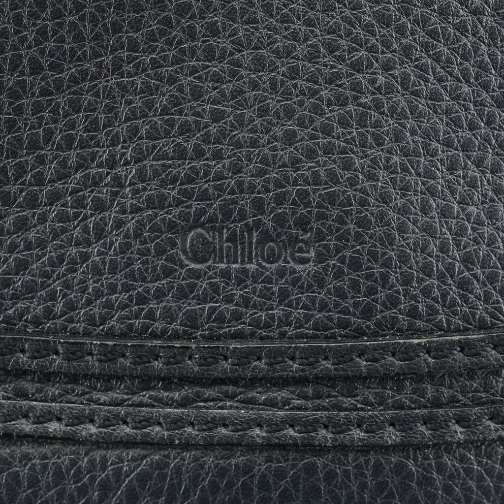 Black Leather Marcie 2-Way Bag