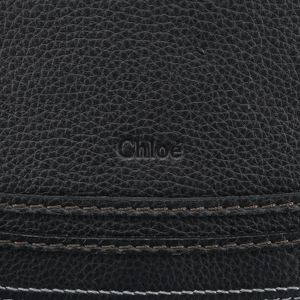 Black Leather Marcie 2-Way Bag