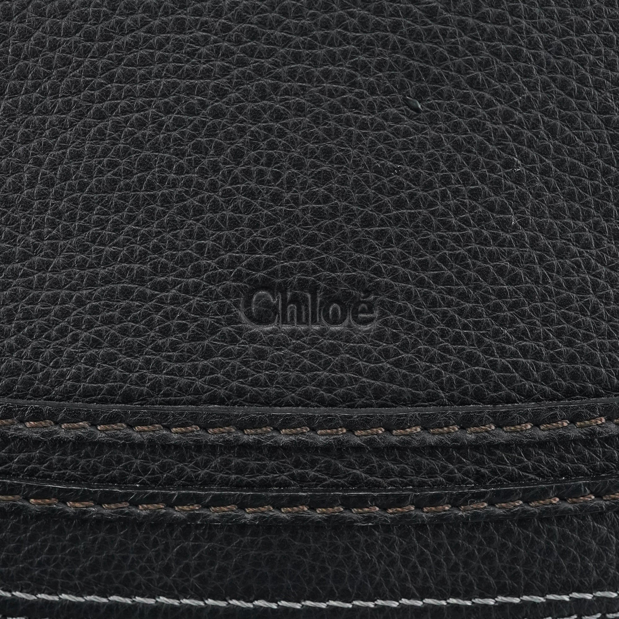 Black Leather Marcie 2-Way Bag
