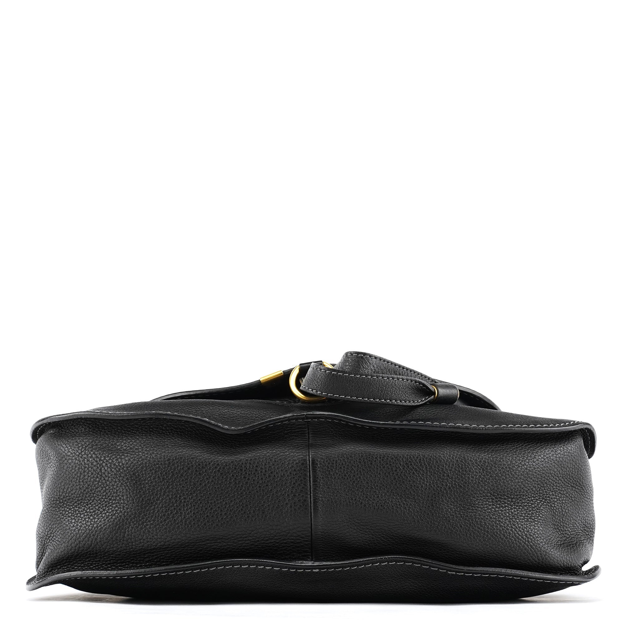 Black Leather Marcie 2-Way Bag
