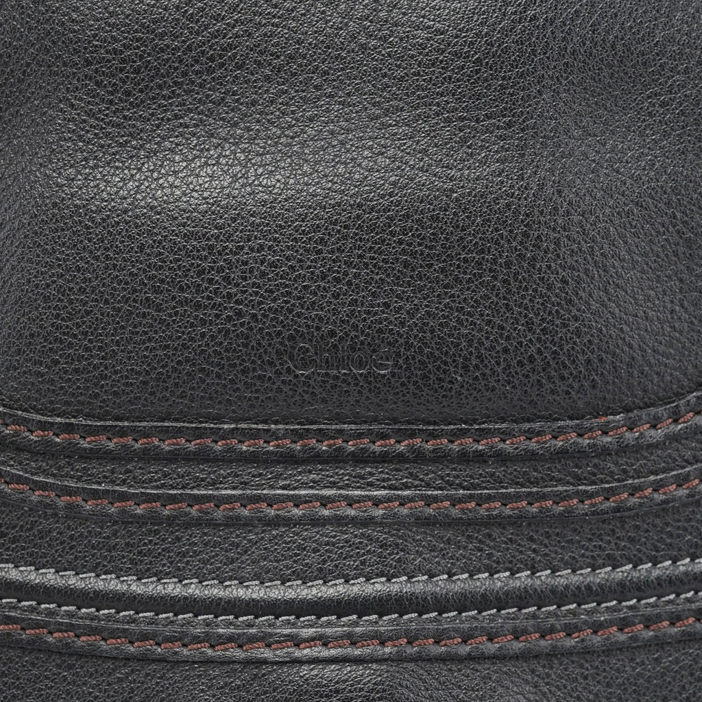 Black Leather Marcie 2-Way Shoulder Bag
