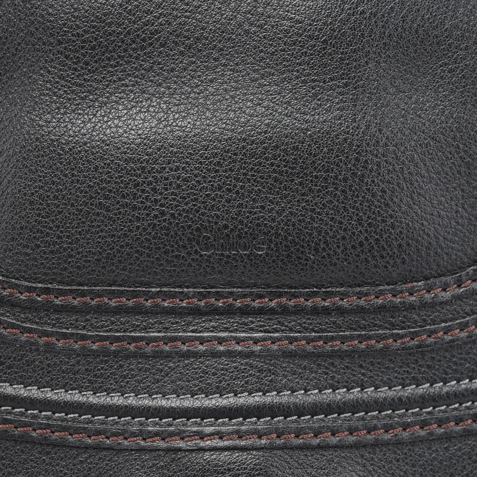 Black Leather Marcie 2-Way Shoulder Bag